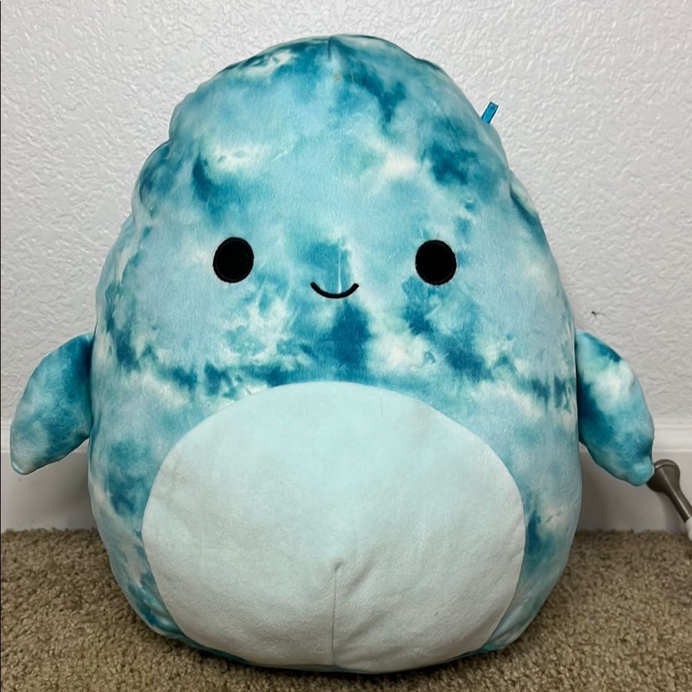Squishmallows Blue Tie-Dye Stuffed Animal